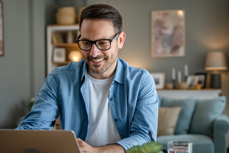 Man Working From Home