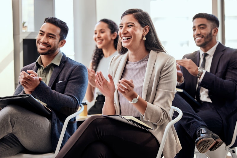 Team Of Coworkers Clapping
