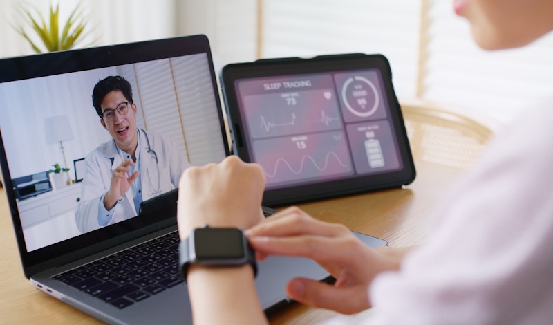 Patient On A Telehealth Call With Docotr
